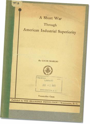 A Short War Through American Industrial Superiority