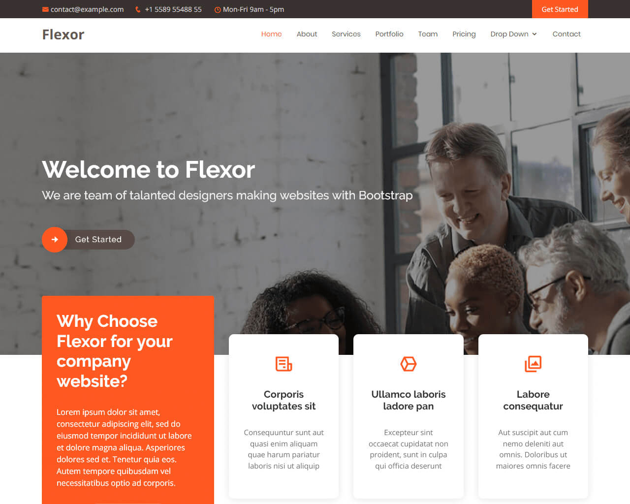 Flexor – Multipurpose Bootstrap Theme