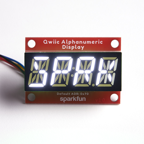 Qwiic Alphanumeric Display - White