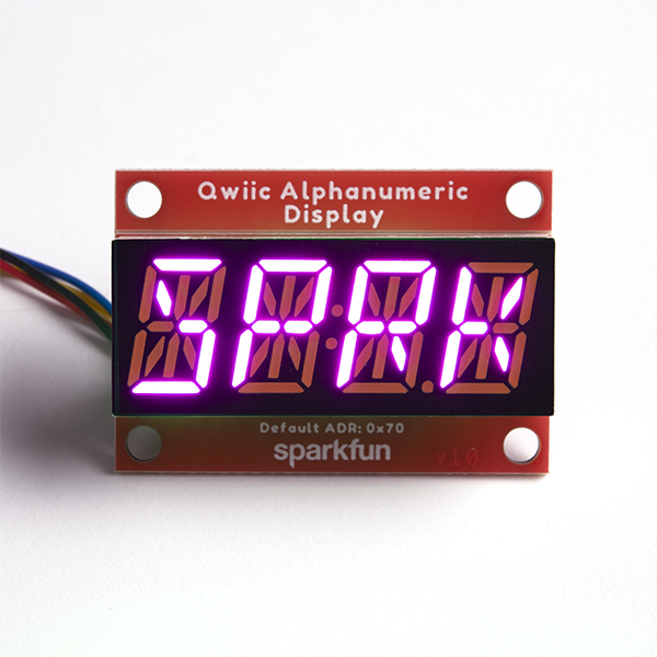 Qwiic Alphanumeric Display - Pink