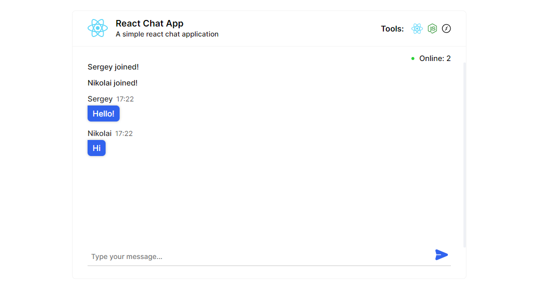 React chat