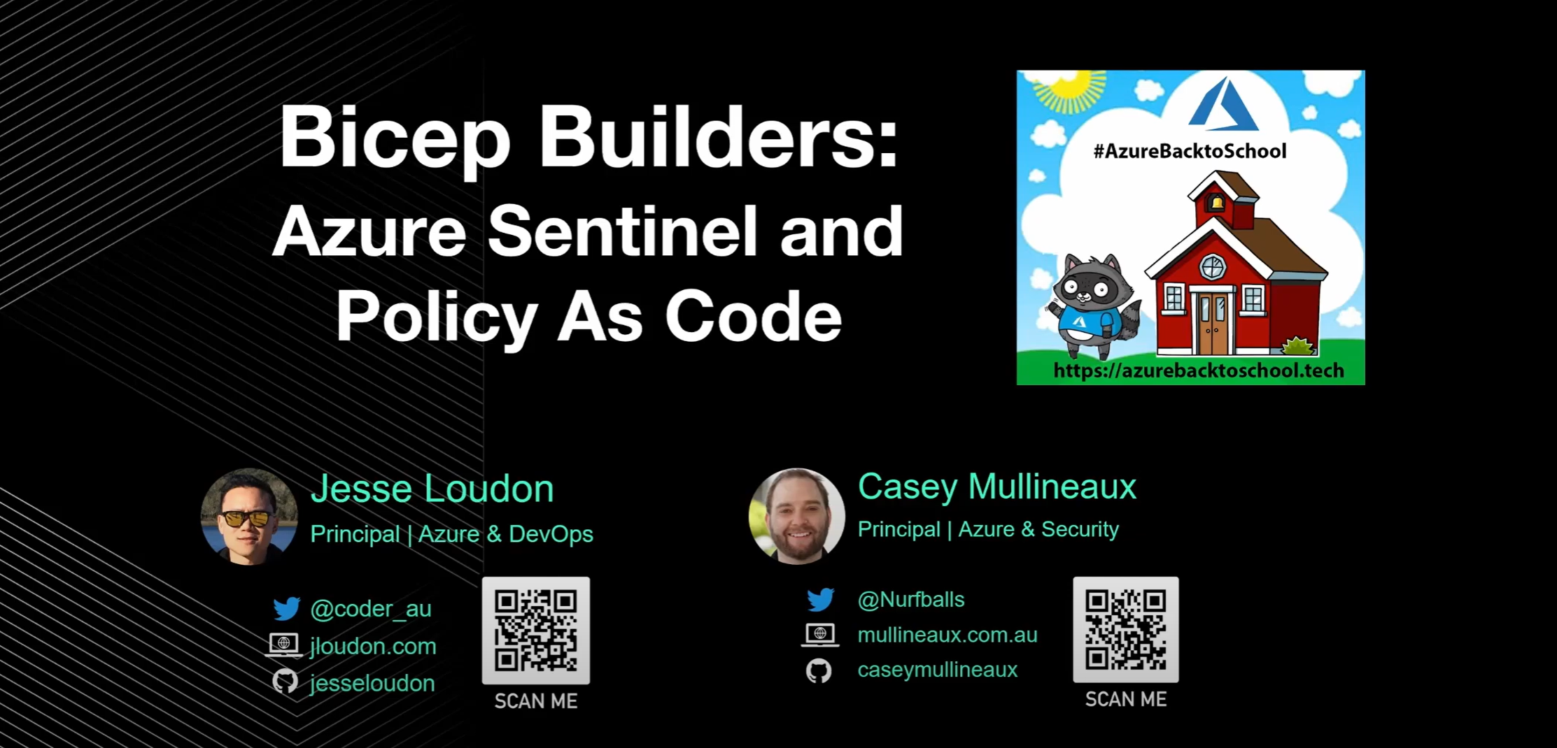 AzureBacktoSchool 2021: Bicep Builders: Azure Sentinel and Policy as Code