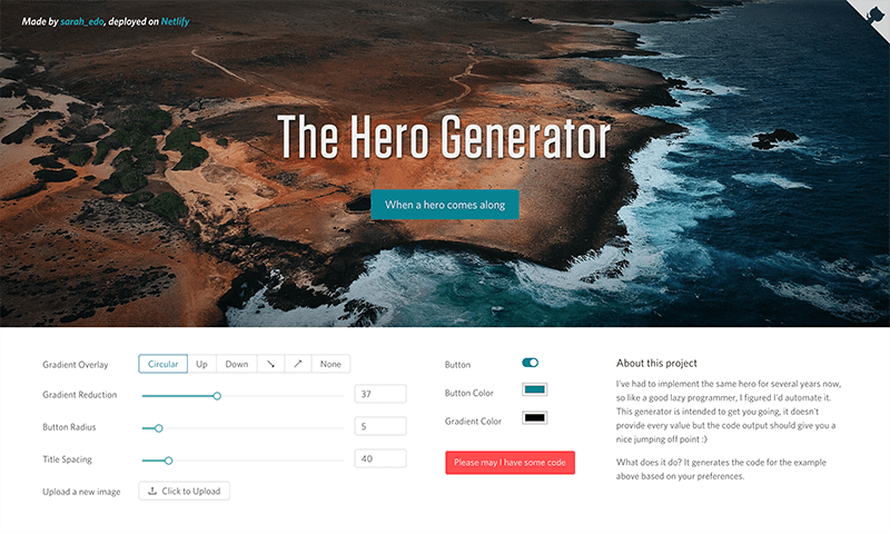 Hero Generator Screenshot