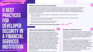 Developer security best practices for FinServ