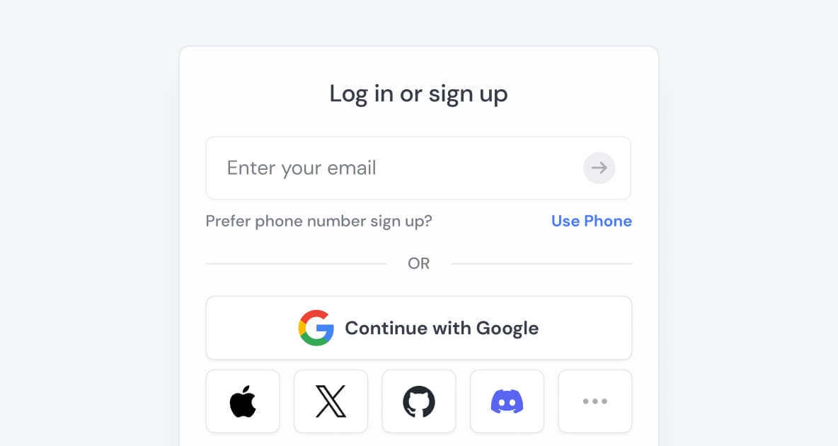 SVM - Email and Social Login