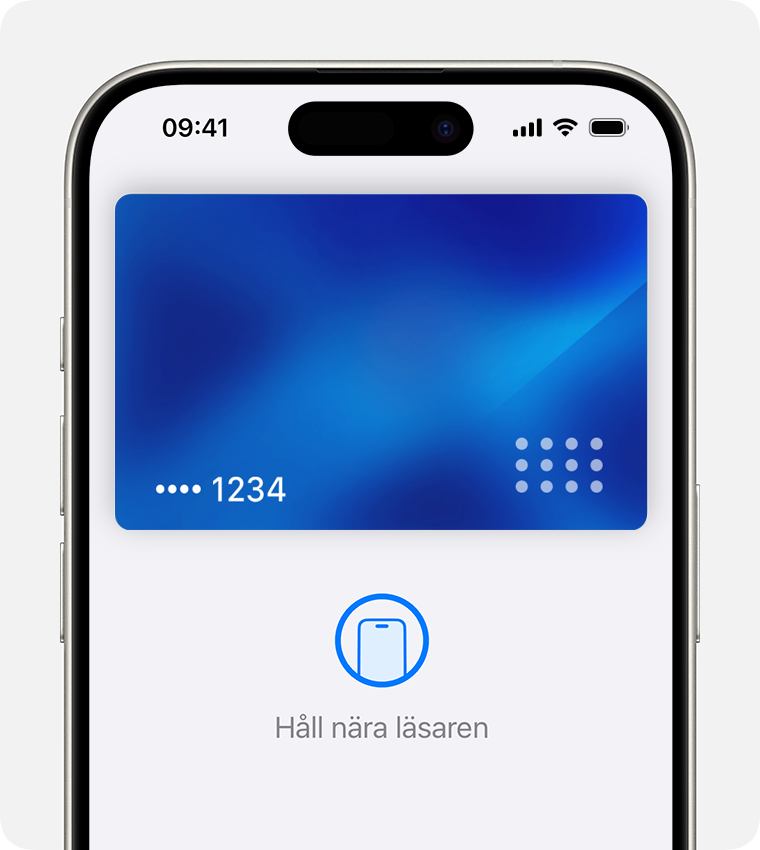 iPhone som visar en genomförd betalning med Apple Pay.