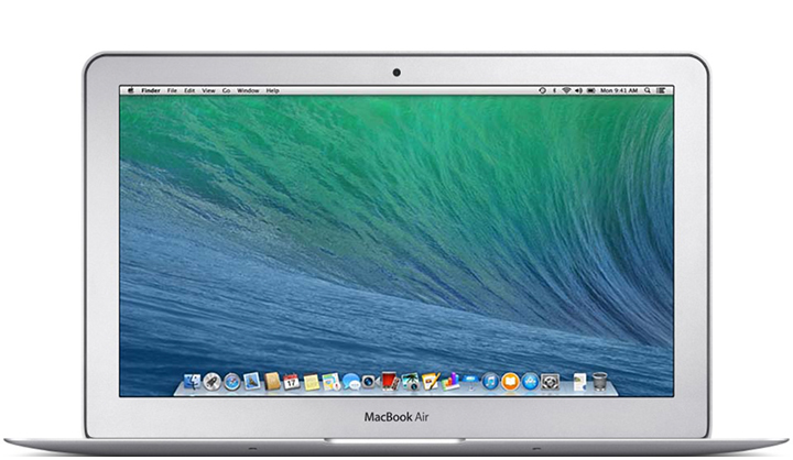 Front of MacBook Air (11-inch, Early 2014).