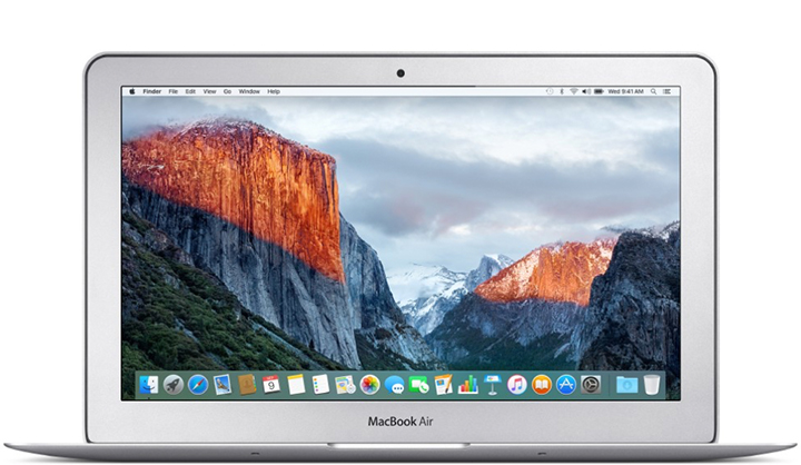 Front of MacBook Air (11-inch, Early 2015).