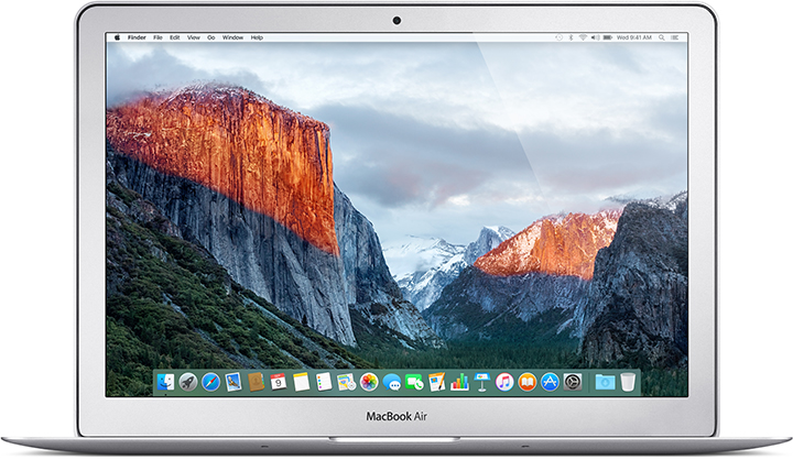 Front of MacBook Air (13-inch, Early 2015).