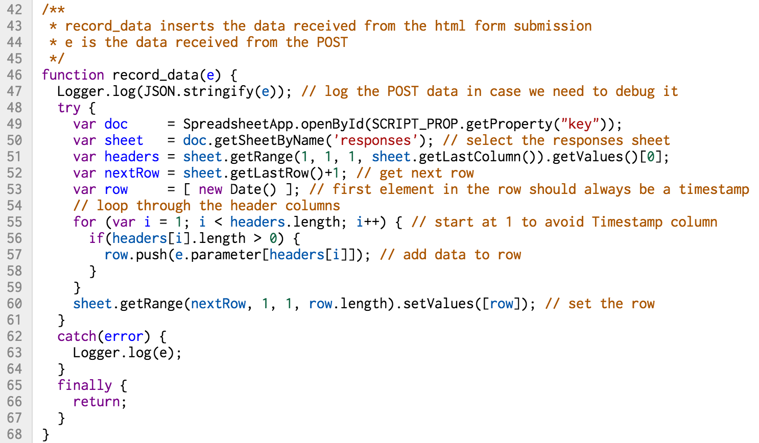 record_data example