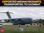 Deported Indian migrants transported to Gujarat from Amritsar:Image