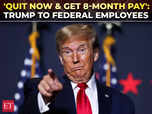 Trump admin offers buyout for federal employees:Image