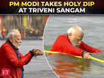 Maha Kumbh: PM Modi takes holy dip at Sangam in Prayagraj:Image