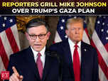 Reporters grill Mike Johnson over Trump's Gaza plan:Image