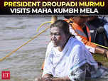 Maha Kumbh : President Murmu takes holy dip at Sangam:Image