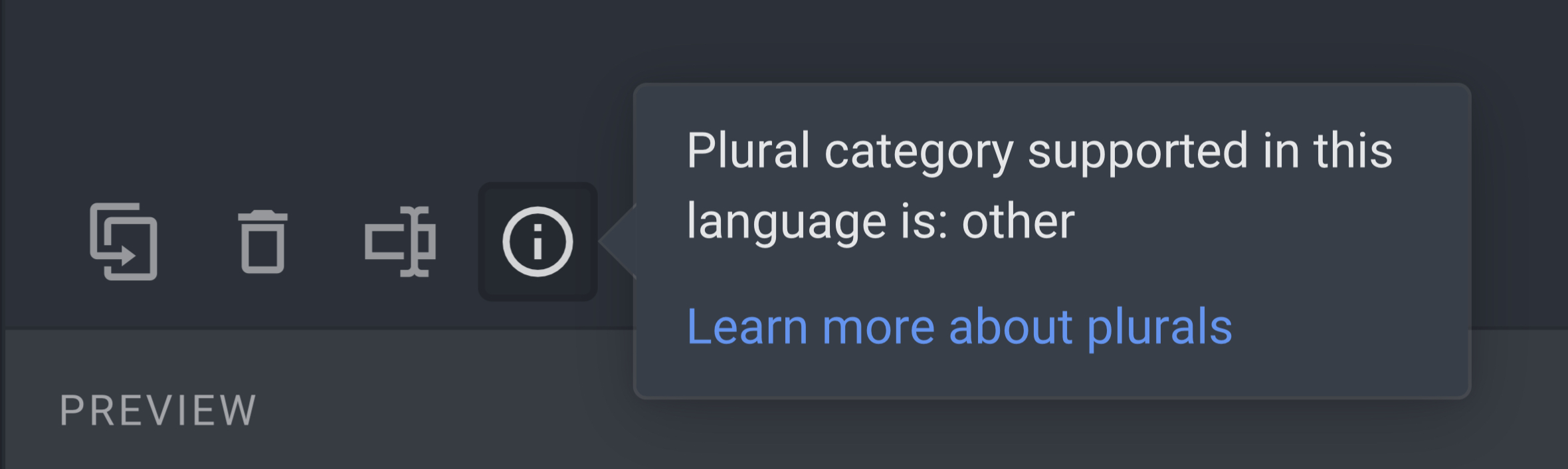 See what kinds of plurals are permitted in this language