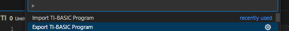 Export TI-BASIC Program
