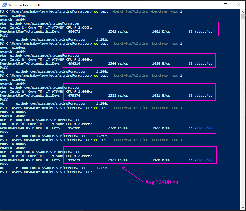 MapToStr benchmarks