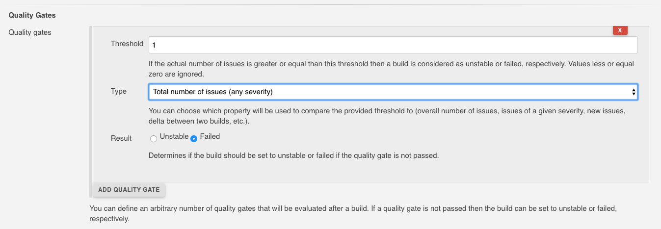 quality gate