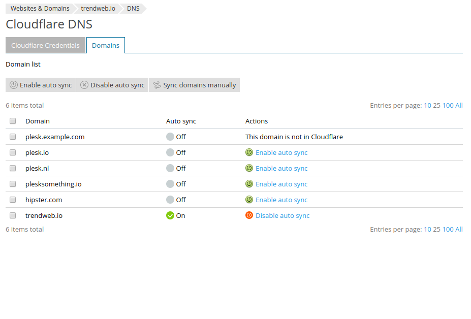 Cloudflare settings