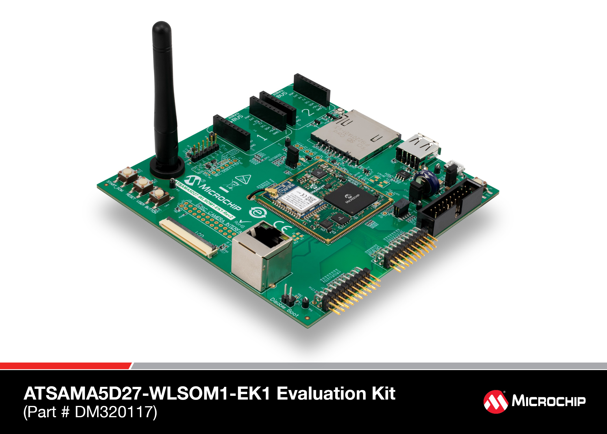 ATSAMA5D27-WLSOM1 Evaluation Kit image