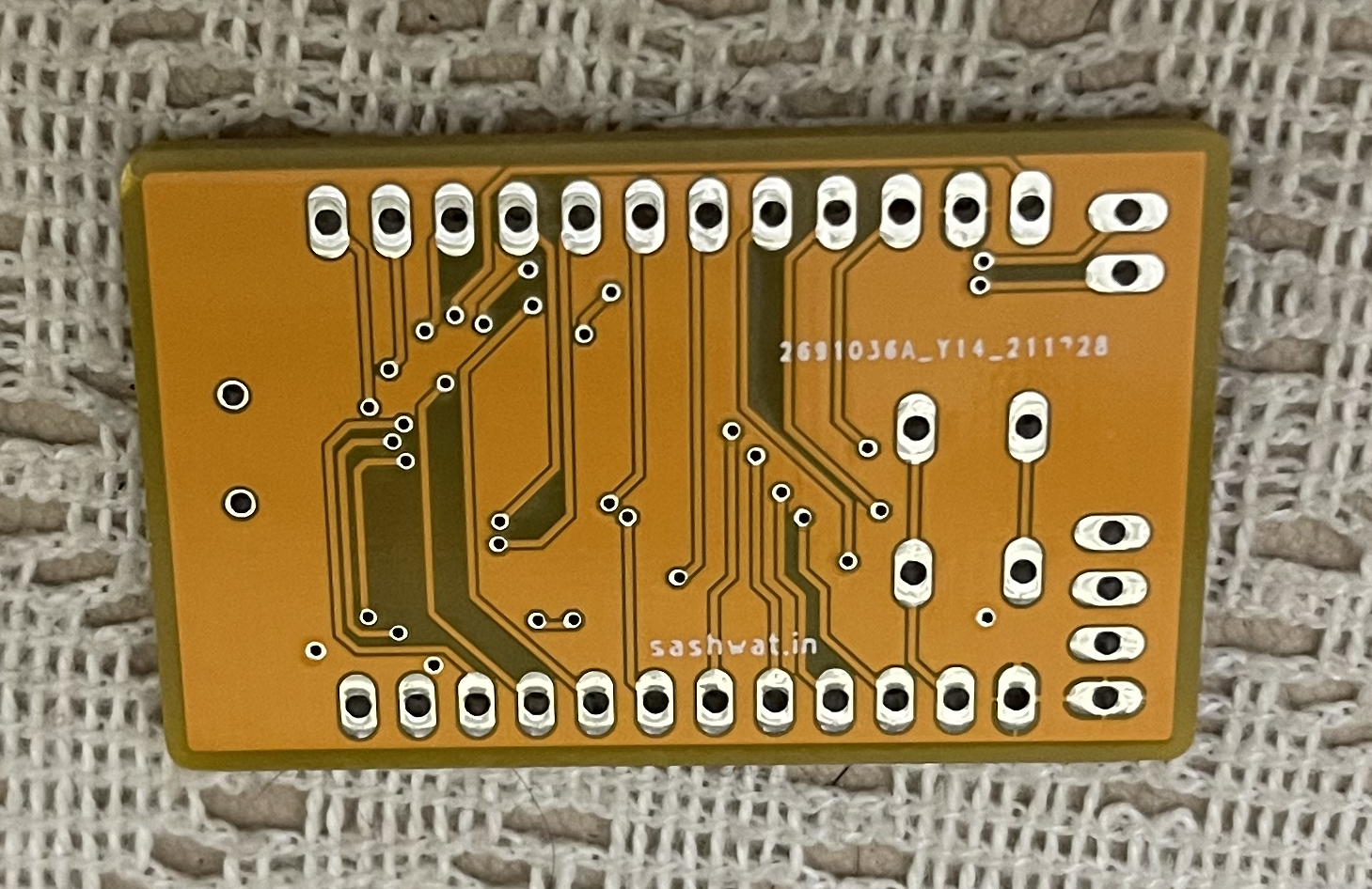 Sashwat's MC ONE - without programme - PCB bottom