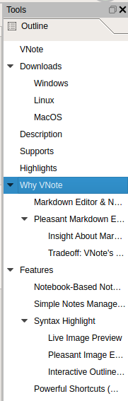 VNote Outline Viewer