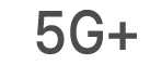 5G+のステータスアイコン。