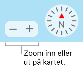 Zoomknapper på kart.