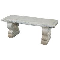 ***Reduced Delivery Rates - See Below or Click "Ask The Seller” to Request a Quote*** Neoclassical Cast Stoned Garden Bench with Scroll Form Legs C1930 Measures - 17.5"h x 45.5"w x 16"d DELIVERY $450 to: Brooklyn, Hudson, Manhattan, New York, New York City, The Hamptons, Connecticut, Delaware, Florida, Georgia, Illinois, Indiana, Maryland, Massachusetts, New Hampshire, New Jersey, North Carolina, Ohio, Pennsylvania, Rhode Island, South Carolina, Virginia, Washington DC, West Virginia DELIVERY $5