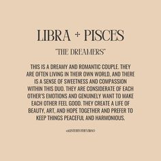 the quote for libra and pisces, which is written in black ink