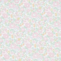 a flowery background with pastel colors and lots of small flowers on the bottom