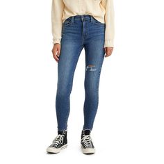 Featuring a body-hugging fit through hip, leg, and thigh and a high rise that sits at natural waistline, these women's skinny jeans from Levi's are designed to flatter your figure. Click on this WOMEN'S GUIDE to find the perfect fit and more!PRODUCT FEATURESZipper-fly and button closureStretchy denim constructionTraditional 5-pocket designFIT & SIZING30-in. inseamHigh rise sits at natural waistline Body-hugging fit through hip & thighFABRIC & CARECotton, lycra, polyester, elastane; Cotton, polye Boyfriend Jeans For Women, Oh Snap, Cotton Farming, Jeans For Women, Levis Women, Bottom Clothes, High Rise Jeans, Boyfriend Jeans, Gender Female