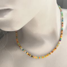 This Ethiopian Opal Necklace features a rainbow of colors that make it a stunning option. It is popular for stacking and comes with a 14K gold fill spring ring clasp for a secure fit.  Opals are ~ 4mm each. Measures 16-1/2" plus 1" extender chain.(not shown) The 14K gold fill findings make this a hearty piece.  You never have to take it off and will probably not need to clean it. Opal Necklace Gold, Gold Stone Necklace, Ethiopian Opal Necklace, Cheaper Than Therapy, April Birthstone Jewelry, March Birthstone Jewelry, Stacked Necklaces, Artful Home, Forever Jewelry