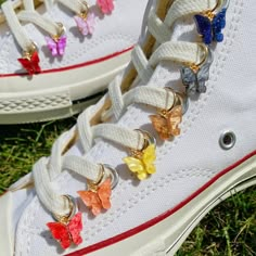 This Charms item by WBWStudios has 307 favorites from Etsy shoppers. Ships from China. Listed on Sep 18, 2024 Butterfly Shoes Sneakers, Embroidered Shoe Laces, Converse With Butterflies, Converse Shoe Charms, Cute Shoe Laces, Butterfly Converse, Shoe Charms Diy, Butterfly Items, Shoelace Charms