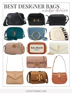 15 Best Designer Crossbody Bags Under $1,500 - Life with Mar Crossbody Luxury Bag, Luxury Crossbody Bags, Top Designer Bags 2023, Best Luxury Crossbody Bags, Stylish Hand Bags For Women, Everyday Luxury Bag, Everyday Designer Bag, Gucci Crossbody Bag Outfit, Everyday Bags For Women