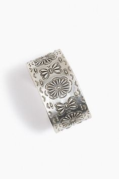 Crafted from 100% Brass with silver plating, the River Ranch Concho Cuff is a stunning statement piece. Featuring bold etched concho designs on a sleek slip-on cuff, this bracelet adds texture and shine to your look. Add to a casual denim on denim look for a timeless classic look. Johnny Was Women's River Ranch Concho Cuff Bracelet in Silver Denim On Denim Looks, Bracelet In Silver, Denim On Denim, Boho Chic Outfits, Women's Blouses, Western Jewelry, Silver Brass, Embroidered Jeans, Chic Outfit