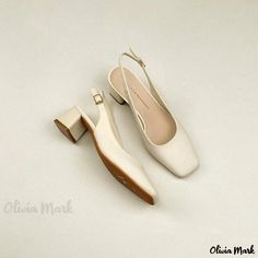 Olivia Mark - Elegant Fashion Sandals with Chunky Heels for Women Square Toed Shoes, Classy Shoes Women, Elegant Heels Classy, Classy Sandals, Shoes Classy, Stylish Shoes For Women, Chic High Heels, Classy Heels, Daily Shoes