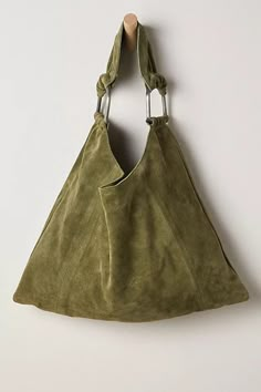 Bobbi Slouch Suede Tote | Free People Outfits With Purses, Slouchy Tote, Free People Bags, Suede Tote Bag, Slouchy Bag, Slouch Bags, Pattern Purse, Suede Purse, Fall Handbags