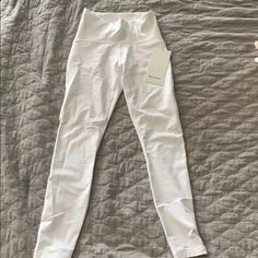 Reposhing This Item I Purchased From @Jessldot. Loved It, But Don’t Fit Me Questions? Leave A Comment Below! Train Times, White Leggings, White Outfit, Lululemon Leggings, White Outfits, Yoga Pants, Pant Jumpsuit, Lululemon Athletica, Fall Outfits