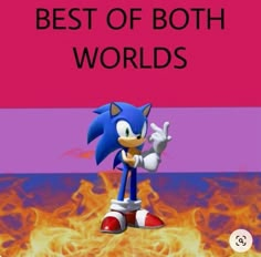 the best of both worldss in sonic's video game, and his name is on