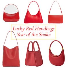 Lucky red handbags for Lunar New Year, year of the snake. Click through for lucky red handbags for the Lunar New Year, year of the snake. #lunarnewyear #luckyred #redhandbags #handbags #luckyredhandbags #giftideas #lunarnewyeargifts #yearofthesnake #itbags Travel Beauty Bag, Lunar New Year Gift, New Year Gift Ideas, Boxy Bags, Red Handbags, Winter Bags