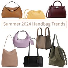 Summer 2024 handbag trends on the blog. Click through to read all about the summer 2024 handbag trends #handbags #handbagtrends #summertrends #summerstyle #summer #itbags #streetstyle #luxury #toteme #mansurgavriel #mulberry #songmont #coach #satchels #hobos #hobobags #ladybags #totes #shoulderbags Handbags 2024 Trends, Mulberry Zipped Bayswater, Capsule Wardrobe Shoes, Spring Handbags, Trending Handbags, Handbag Trends, Chanel Spring, Trending Handbag, Bag Trends