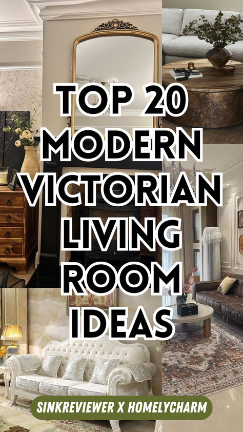 Timeless elegance meets bold design in this stunning approach to modern interiors. By blending vintage charm with contemporary aesthetics, modern Victorian living room ideas bring a harmonious mix of intricate details and sleek finishes. Think ornate crown moldings paired with minimalist furniture, rich jewel tones complementing neutral palettes, and classic textures balanced by modern lighting. Add a touch of personality with antique-inspired accents like brass mirrors or tufted chairs. Perfect for Pinterest lovers seeking sophistication with a contemporary twist, this style showcases how classic and modern can coexist beautifully. Small Parlor Room Ideas Interior Design, Modern Victorian Family Room, Modern Ornate Interior Design, Mixing Old And New Furniture Living Room, Modern Victorian Renovation, Victorian Wall Colors, Coach House Interiors, Light Victorian Interior, Brass Accents Living Room