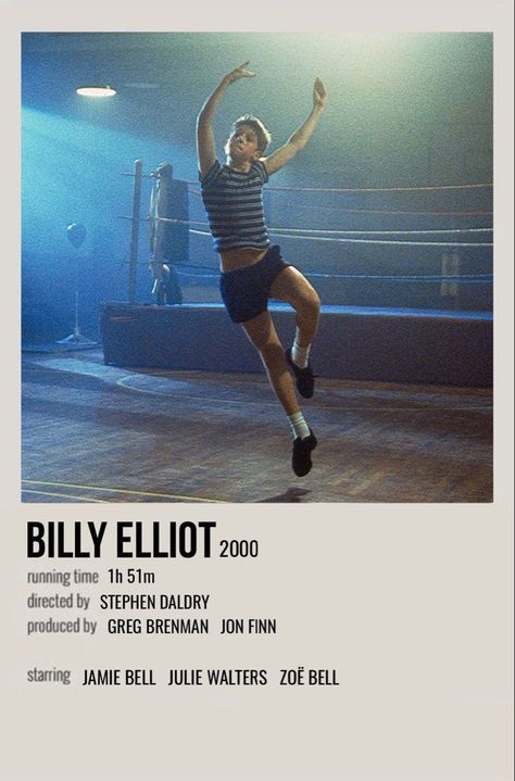 Billy Elliot Poster, Billy Elliot Aesthetic, Speak For Yourself, Polaroid Movie Poster, Poster Polaroid, Parking Spot Painting, Julie Walters, Billy Elliot, Dance Movies