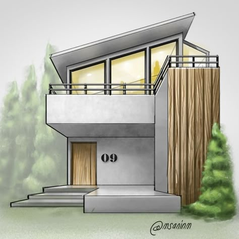 House Drawings Aesthetic, Sketch Up House Design, Drawing Home Design, Architecture Concept Drawings Ideas, Arhitectura Drawing House, House Architecture Design Sketch, Architecture House Design Drawing, Modern House Drawing Sketches, Modern House Design Drawing