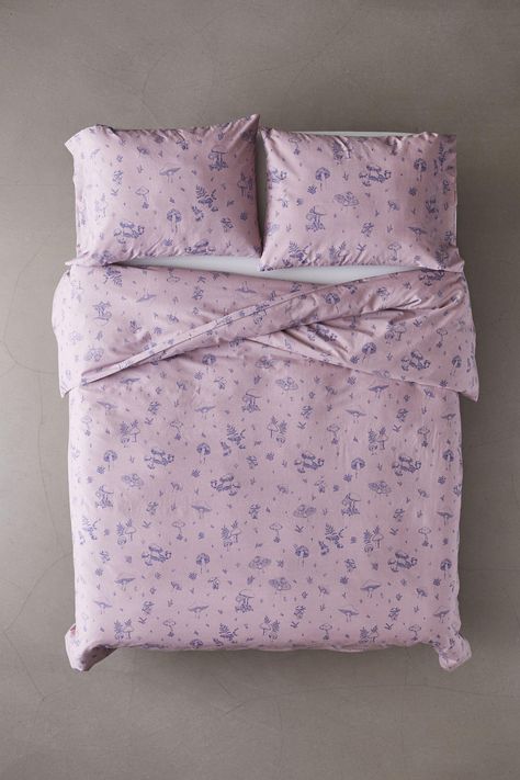 Urban Outfitters Duvet, Have A Peaceful Night, Bedroom Vanity Ideas, Organize Room, Urban Outfitters Bedding, Nyc Bedroom, Purple Duvet, 2024 Home Decor, Japanese Bedroom