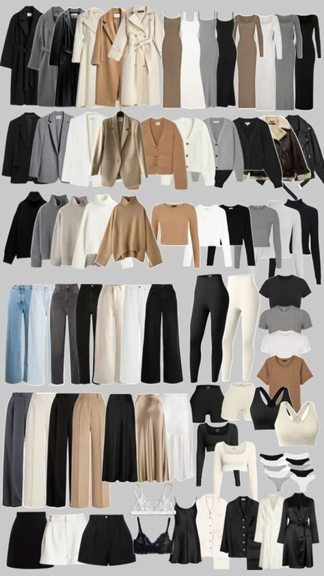 Capsule Wardrobe Women, Capsule Wardrobe Casual, Fashion Capsule Wardrobe, Everyday Fashion Outfits, Classy Work Outfits, Stylish Work Outfits, Quick Outfits, Fashion Capsule, Easy Trendy Outfits