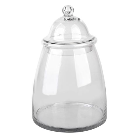 Bistro 11.8 Inch Glass Canister | At Home Country French Bathroom, Storing Coffee, Glass Kitchen Canisters, Clean Kitchen Floor, French Bathroom, Candle Dish, Small Window Curtains, Kitchen Canister Set, Baking Stuff