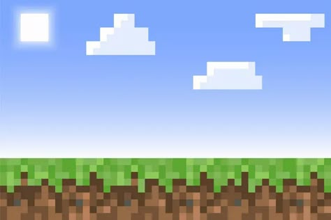 Pixel minecraft style land block background Vector Image Cool Cartoon Drawings, Minecraft Printables, Minecraft Images, Minecraft Blocks, Minecraft Wallpaper, App Background, Executive Function, Apps For Kids, Working Memory